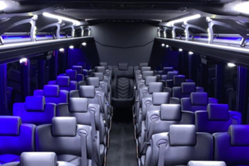 Lake Charles Charter Bus Interior