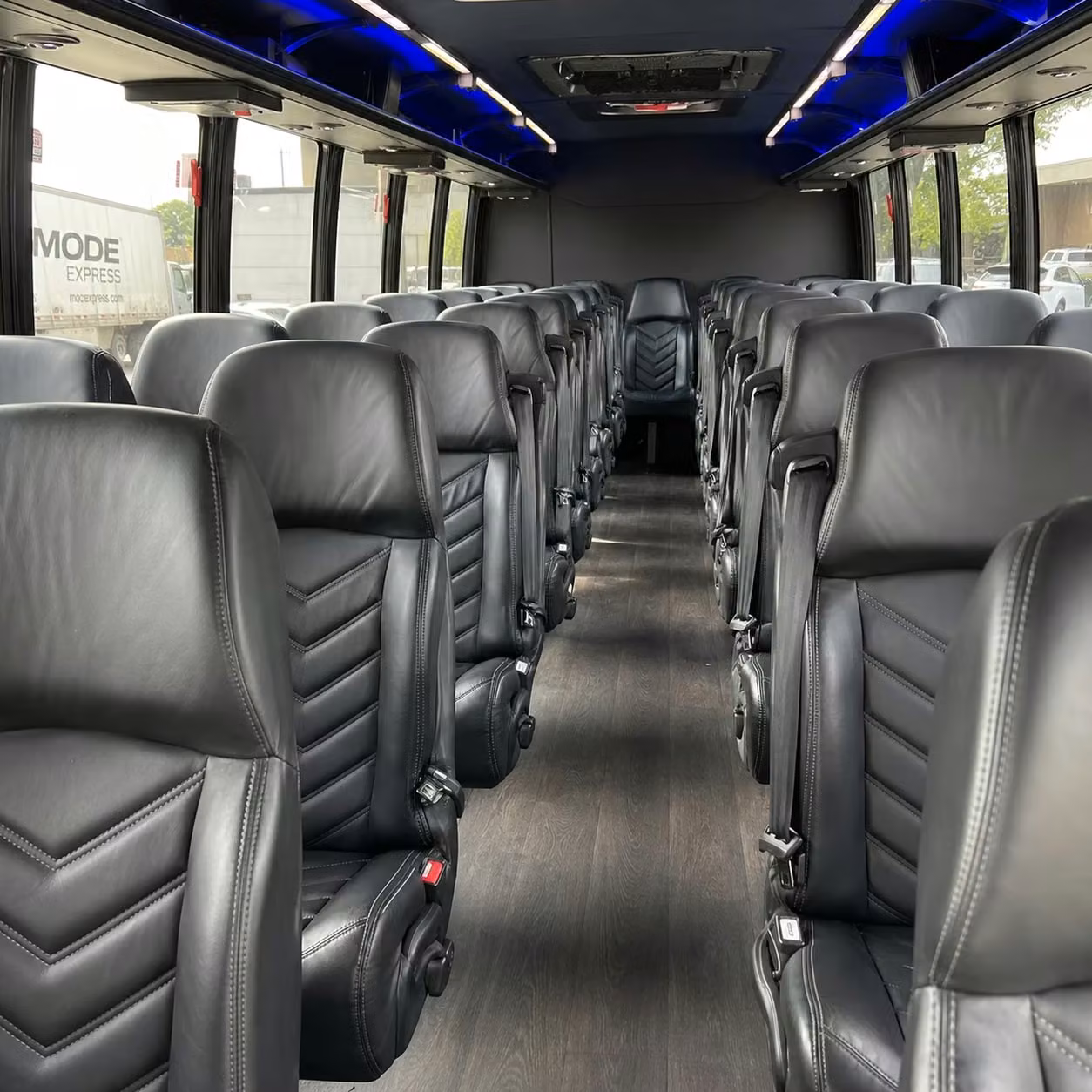 28 passenger minibus interior