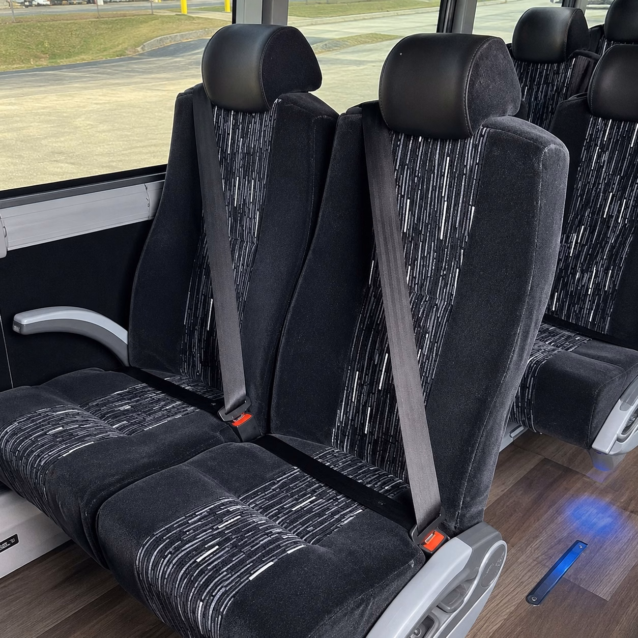56 passenger charter bus interior