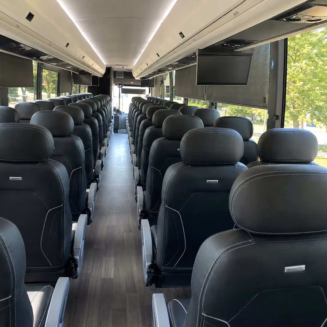 lake charles charter bus interior