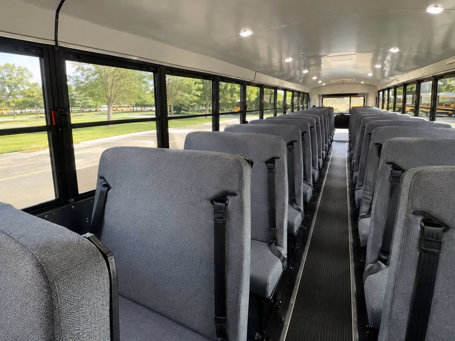 school bus inside